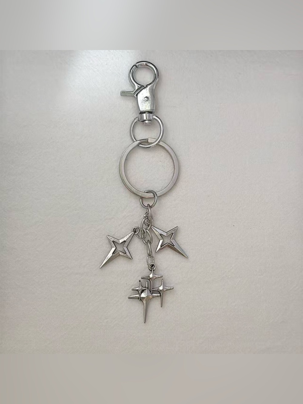 Star Keychain Charm for Men Women Car Keychain Key Ring Bag Charm Streetwear